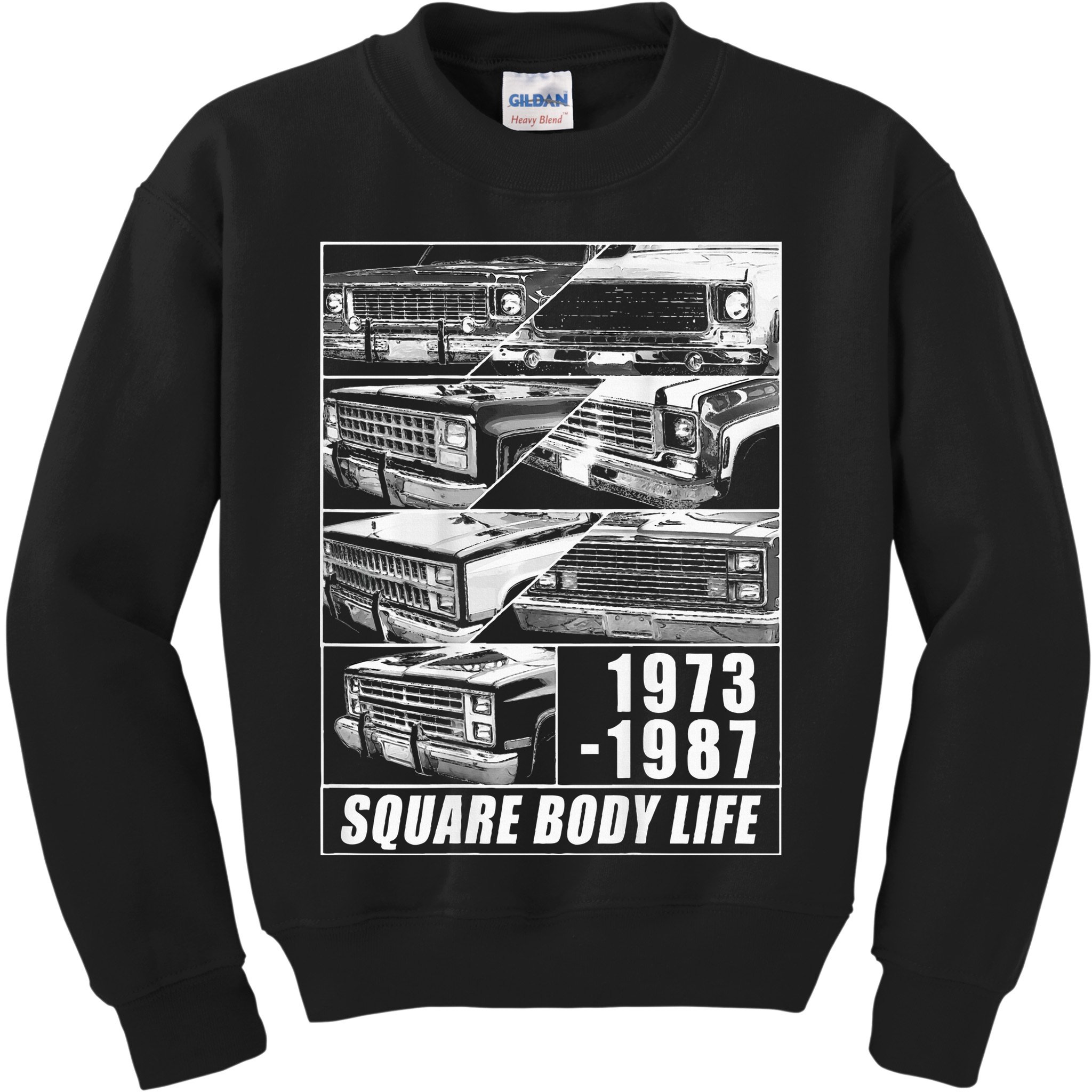 19731987 Square Body Truck Squarebody Kids Sweatshirt