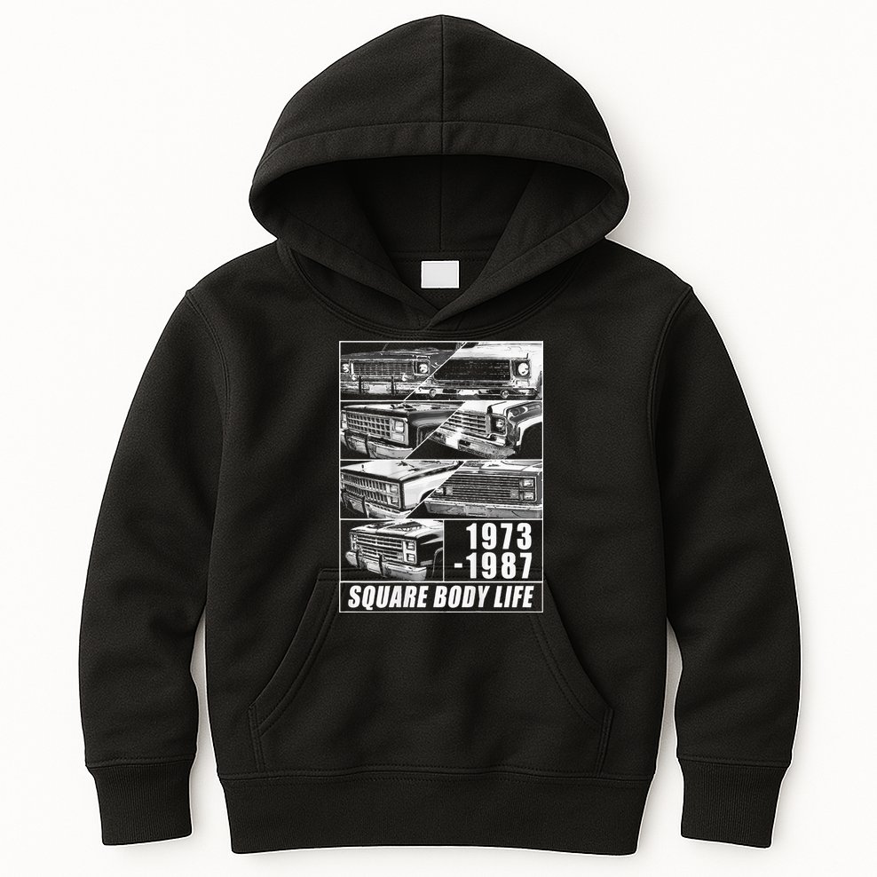 19731987 Square Body Truck Squarebody Kids Hoodie