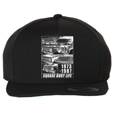 19731987 Square Body Truck Squarebody Wool Snapback Cap