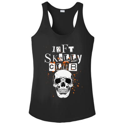 12Ft Skeleton Club Halloween Ladies PosiCharge Competitor Racerback Tank