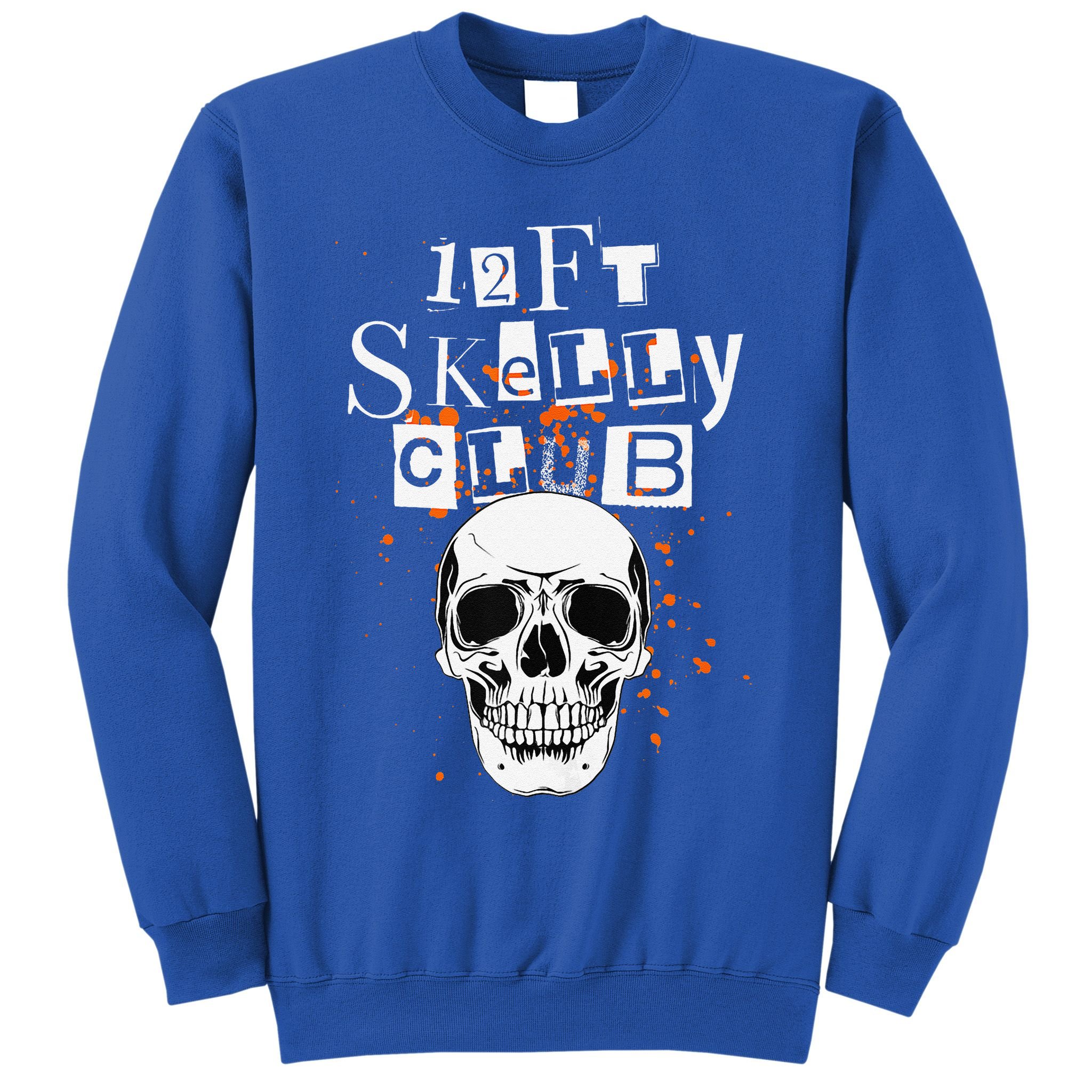 12Ft Skeleton Club Halloween Sweatshirt