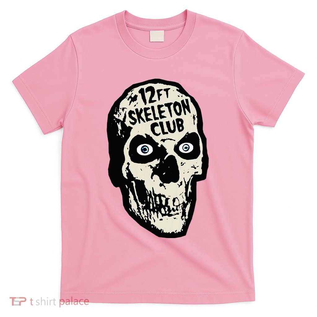 12ft Skeleton Club Skull Halloween Spooky T-Shirt