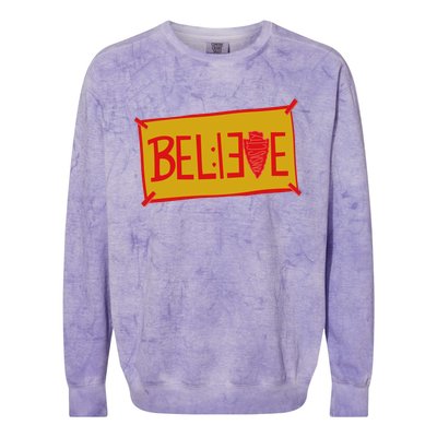 13 Seconds Chiefs Believe 13 Seconds 20 Colorblast Crewneck Sweatshirt