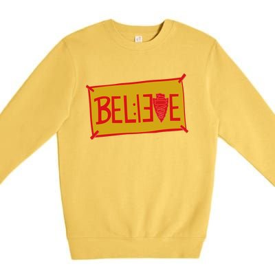 13 Seconds Chiefs Believe 13 Seconds 20 Premium Crewneck Sweatshirt