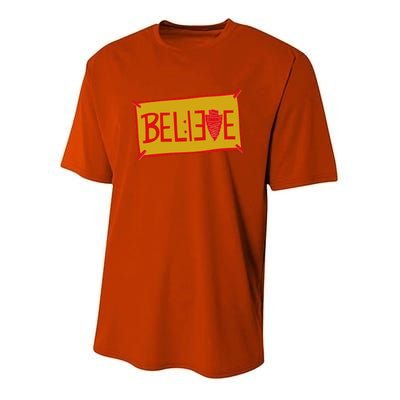 13 Seconds Chiefs Believe 13 Seconds 20 Youth Performance Sprint T-Shirt