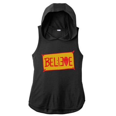 13 Seconds Chiefs Believe 13 Seconds 20 Ladies PosiCharge Tri-Blend Wicking Draft Hoodie Tank