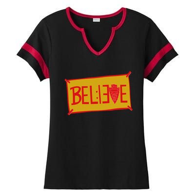 13 Seconds Chiefs Believe 13 Seconds 20 Ladies Halftime Notch Neck Tee