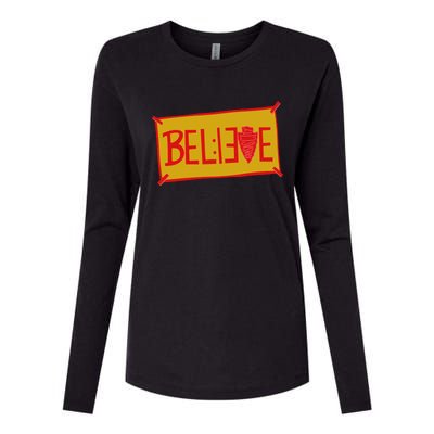 13 Seconds Chiefs Believe 13 Seconds 20 Womens Cotton Relaxed Long Sleeve T-Shirt