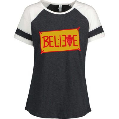 13 Seconds Chiefs Believe 13 Seconds 20 Enza Ladies Jersey Colorblock Tee