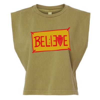 13 Seconds Chiefs Believe 13 Seconds 20 Garment-Dyed Women's Muscle Tee