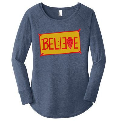 13 Seconds Chiefs Believe 13 Seconds 20 Women's Perfect Tri Tunic Long Sleeve Shirt