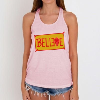 13 Seconds Chiefs Believe 13 Seconds 20 Women's Knotted Racerback Tank