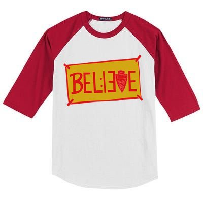 13 Seconds Chiefs Believe 13 Seconds 20 Kids Colorblock Raglan Jersey