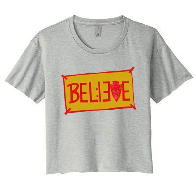 13 Seconds Chiefs Believe 13 Seconds 20 Women's Crop Top Tee