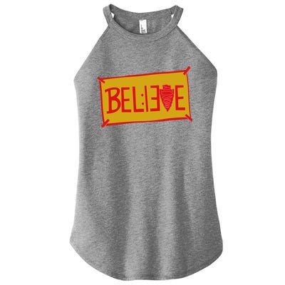 13 Seconds Chiefs Believe 13 Seconds 20 Women's Perfect Tri Rocker Tank