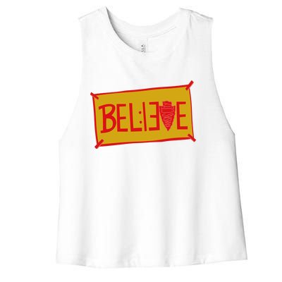 13 Seconds Chiefs Believe 13 Seconds 20 Women's Racerback Cropped Tank