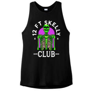 12ft Skelly Club Halloween 12 Foot Skeleton Appreciation Ladies PosiCharge Tri-Blend Wicking Tank