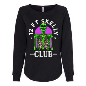 12ft Skelly Club Halloween 12 Foot Skeleton Appreciation Womens California Wash Sweatshirt