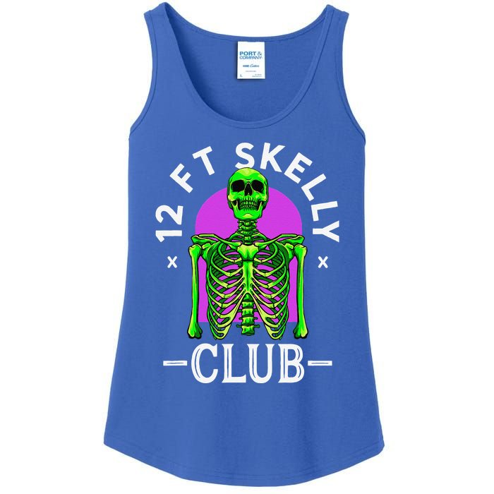 12ft Skelly Club Halloween 12 Foot Skeleton Appreciation Ladies Essential Tank