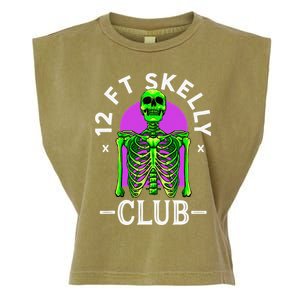 12ft Skelly Club Halloween 12 Foot Skeleton Appreciation Garment-Dyed Women's Muscle Tee