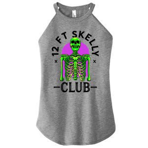 12ft Skelly Club Halloween 12 Foot Skeleton Appreciation Women's Perfect Tri Rocker Tank