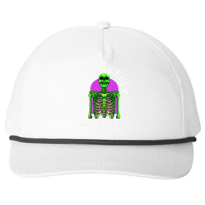 12ft Skelly Club Halloween 12 Foot Skeleton Appreciation Snapback Five-Panel Rope Hat