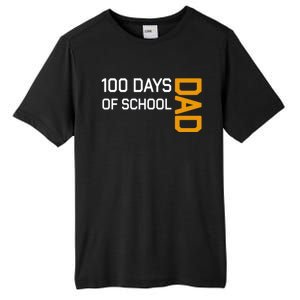 100th School Day 2025 Dad Tall Fusion ChromaSoft Performance T-Shirt