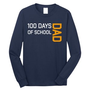 100th School Day 2025 Dad Long Sleeve Shirt