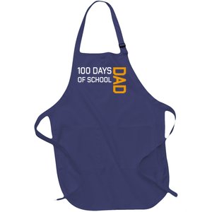 100th School Day 2025 Dad Full-Length Apron With Pockets