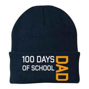 100th School Day 2025 Dad Knit Cap Winter Beanie