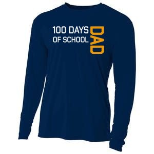 100th School Day 2025 Dad Cooling Performance Long Sleeve Crew