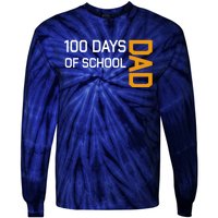 100th School Day 2025 Dad Tie-Dye Long Sleeve Shirt