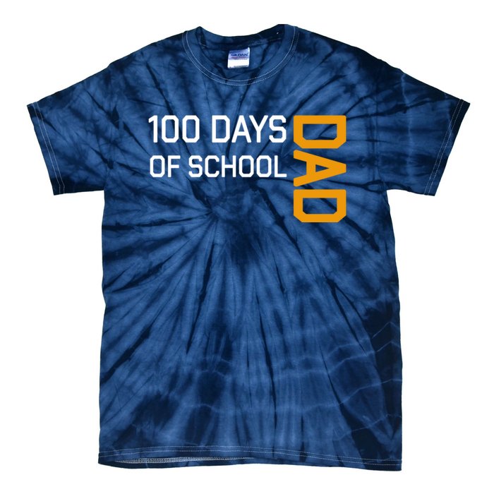 100th School Day 2025 Dad Tie-Dye T-Shirt