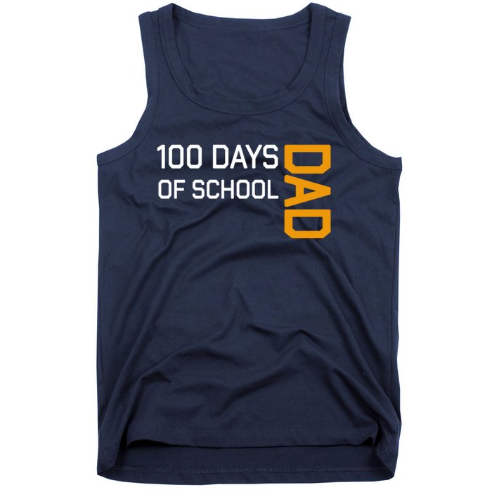 100th School Day 2025 Dad Tank Top