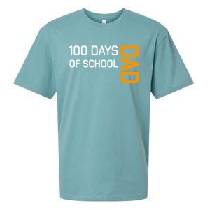 100th School Day 2025 Dad Sueded Cloud Jersey T-Shirt