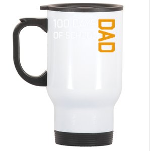 100th School Day 2025 Dad Stainless Steel Travel Mug