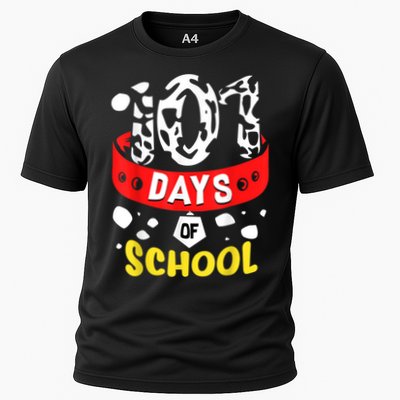 101 School Days Gift Dalmatian Dog 100th Sayings Performance Shirt