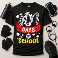 101 School Days Gift Dalmatian Dog 100th Sayings Cooling Performance Crew T-Shirt