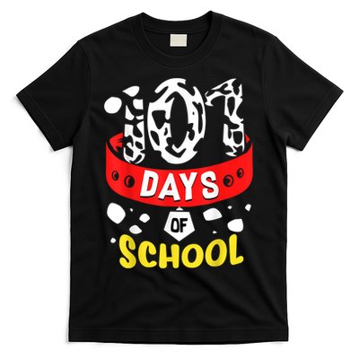 101 School Days Gift Dalmatian Dog 100th Sayings T-Shirt
