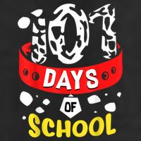 101 School Days Gift Dalmatian Dog 100th Sayings Adult Drive Performance Visor