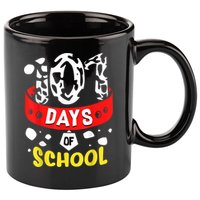 101 School Days Gift Dalmatian Dog 100th Sayings 11oz C Handle Ceramic Mug