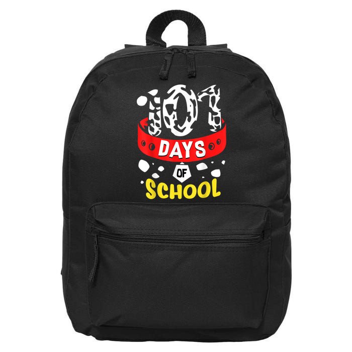 101 School Days Gift Dalmatian Dog 100th Sayings 16 in Basic Backpack