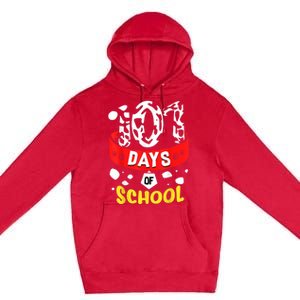 101 School Days Gift Dalmatian Dog 100th Sayings Premium Pullover Hoodie