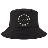13 Star Flag Betsy Ross Distressed American Flag 1776 Cool Comfort Performance Bucket Hat
