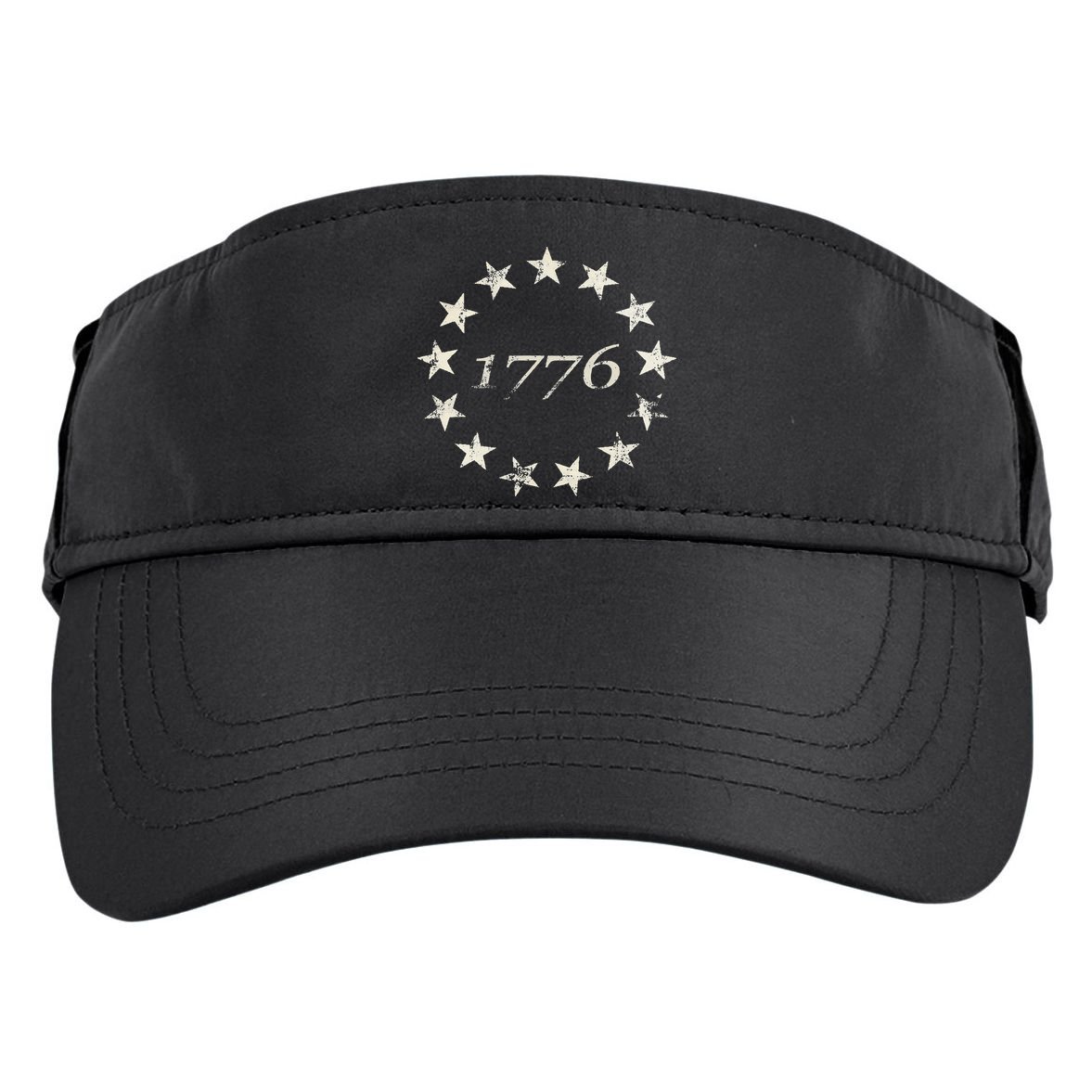 13 Star Flag Betsy Ross Distressed American Flag 1776 Adult Drive Performance Visor