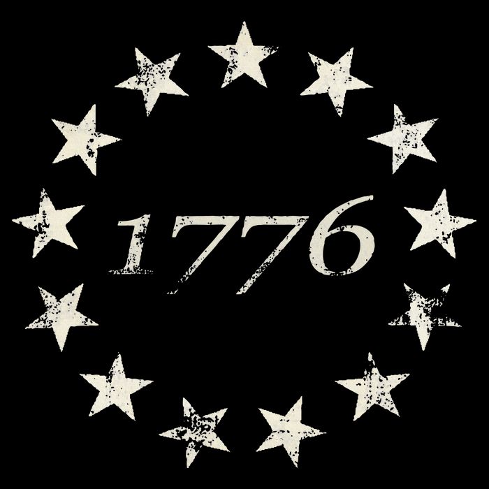 13 Star Flag Betsy Ross Distressed American Flag 1776 Cooling Performance Long Sleeve Crew