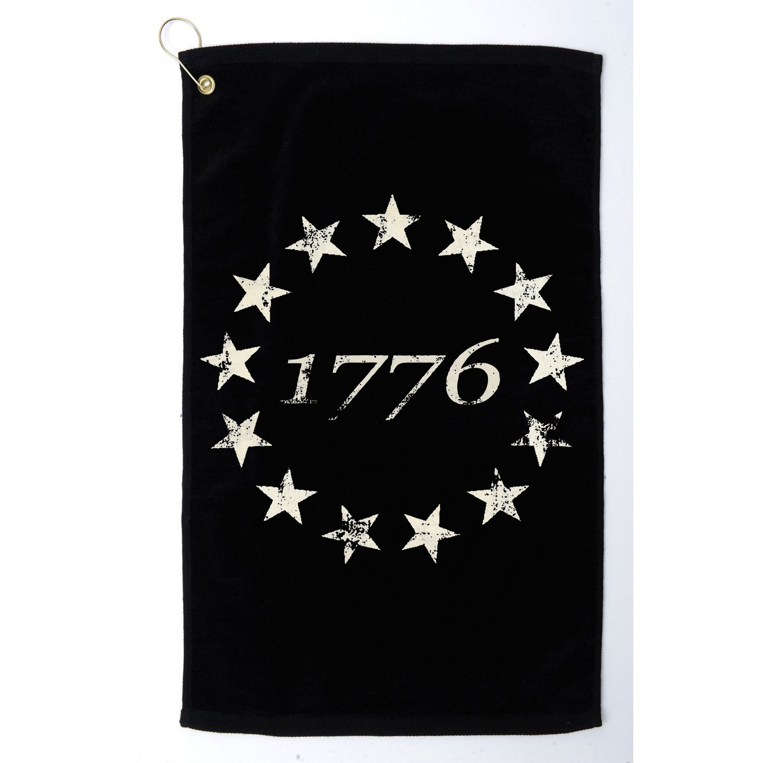 13 Star Flag Betsy Ross Distressed American Flag 1776 Golf Towel