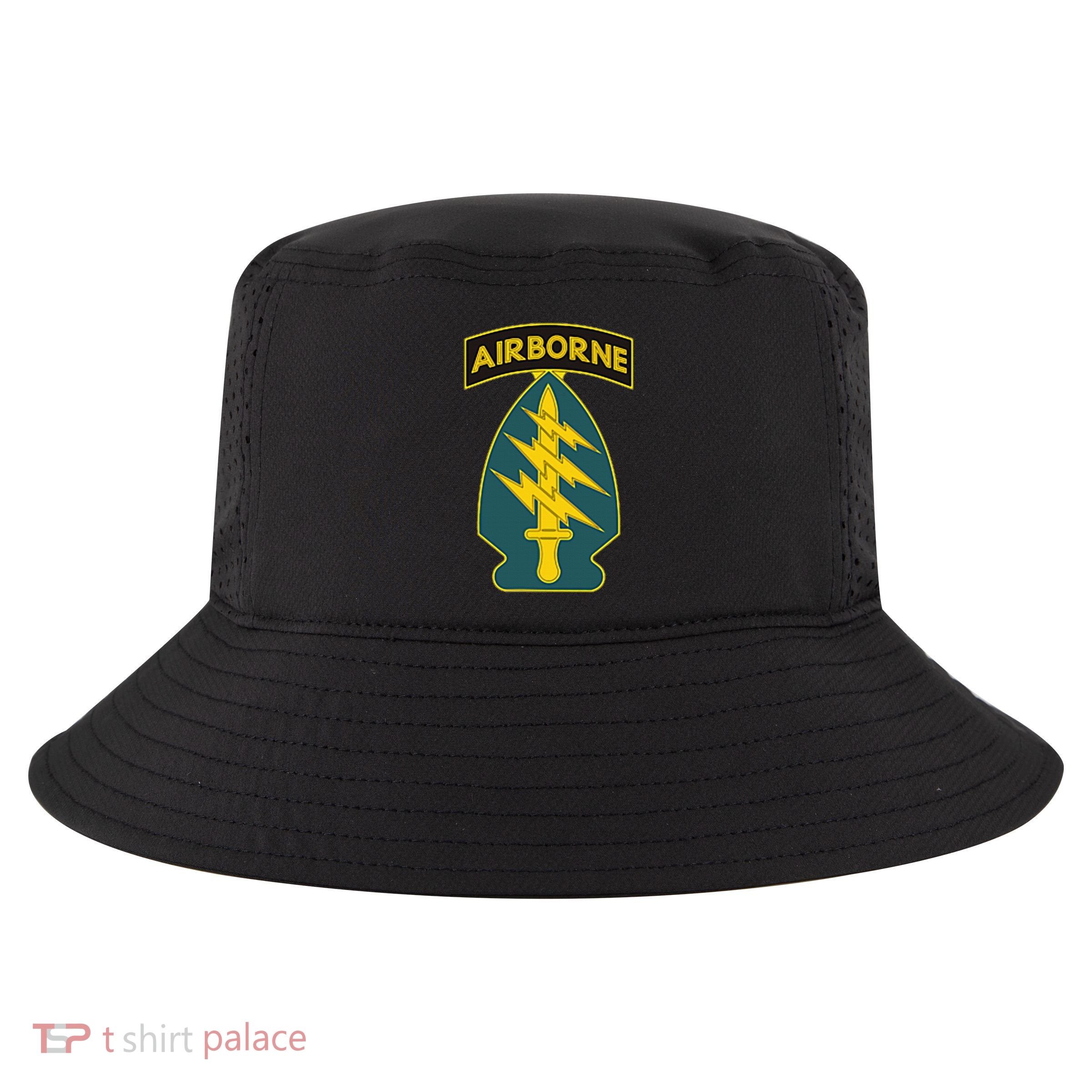 1st Special Forces Green Beret Airborne Sf Veteran Cool Comfort Performance Bucket Hat