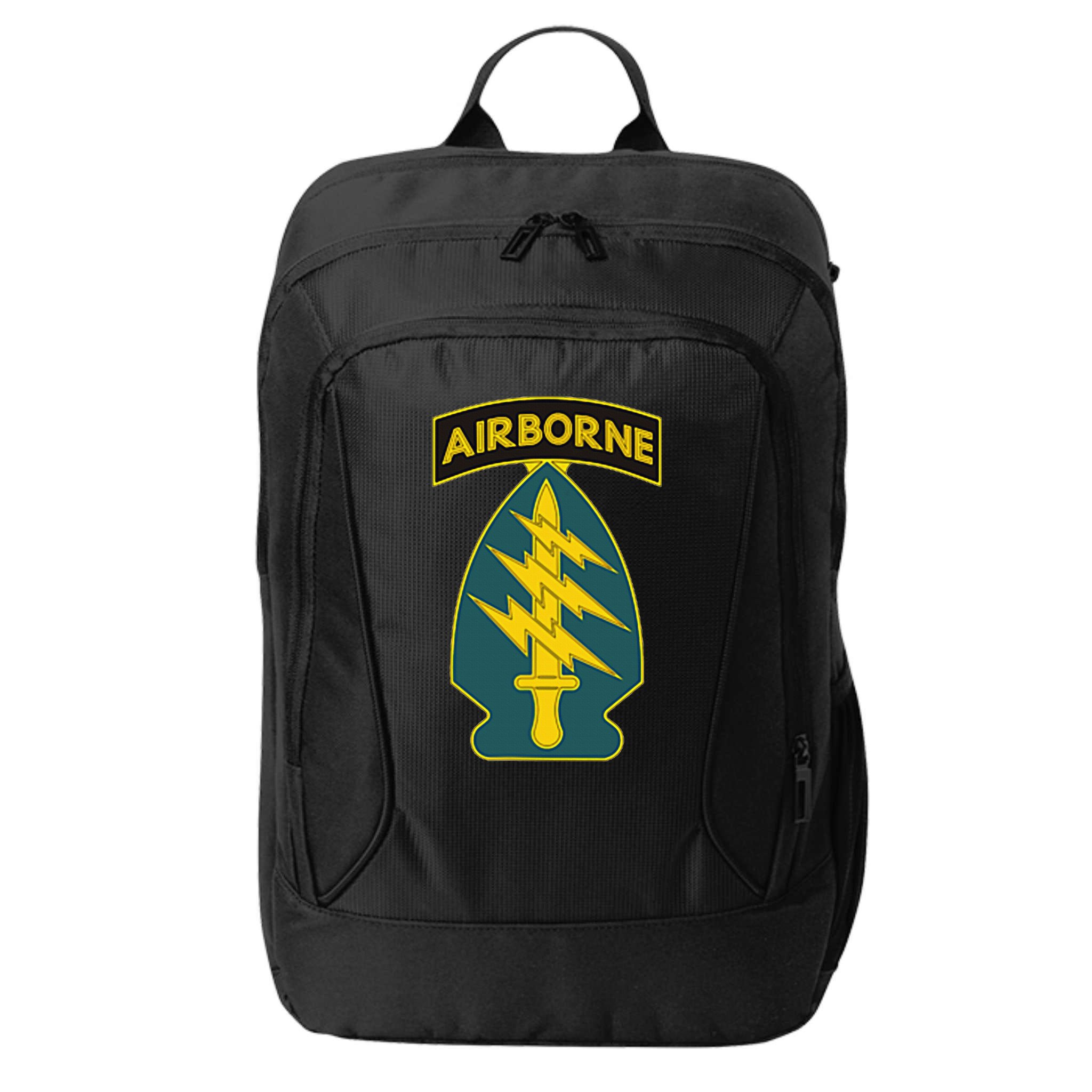1st Special Forces Green Beret Airborne Sf Veteran City Backpack