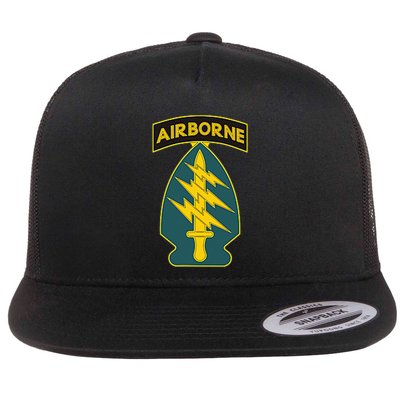 1st Special Forces Green Beret Airborne Sf Veteran Flatbill Hat